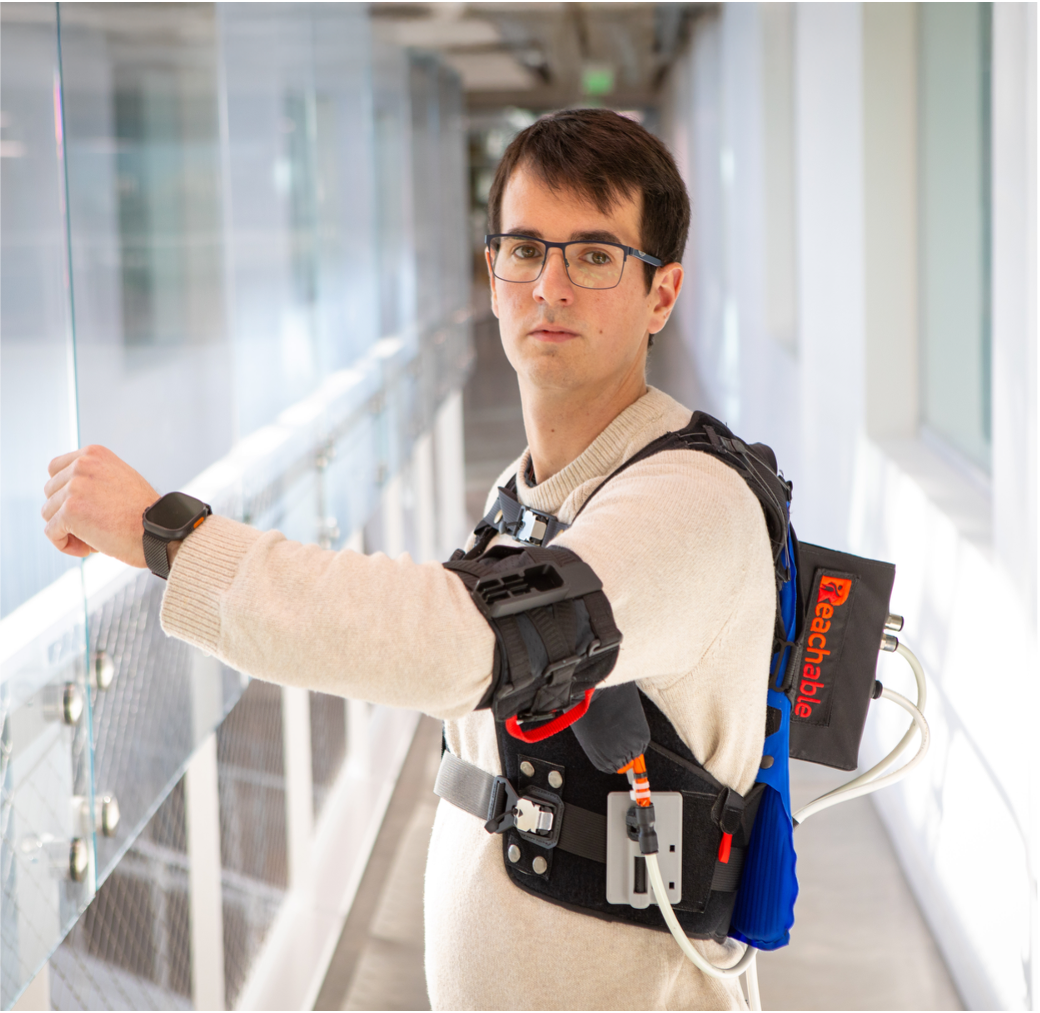 Person wearing Exosuit